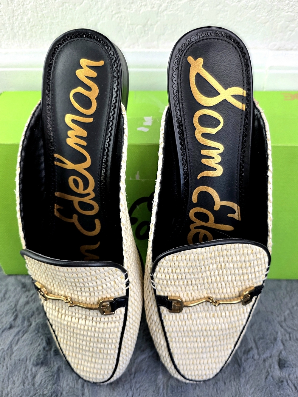 Sam Edelman Linnie, Linen Rafia Mules Size 10 - Picture 10 of 16